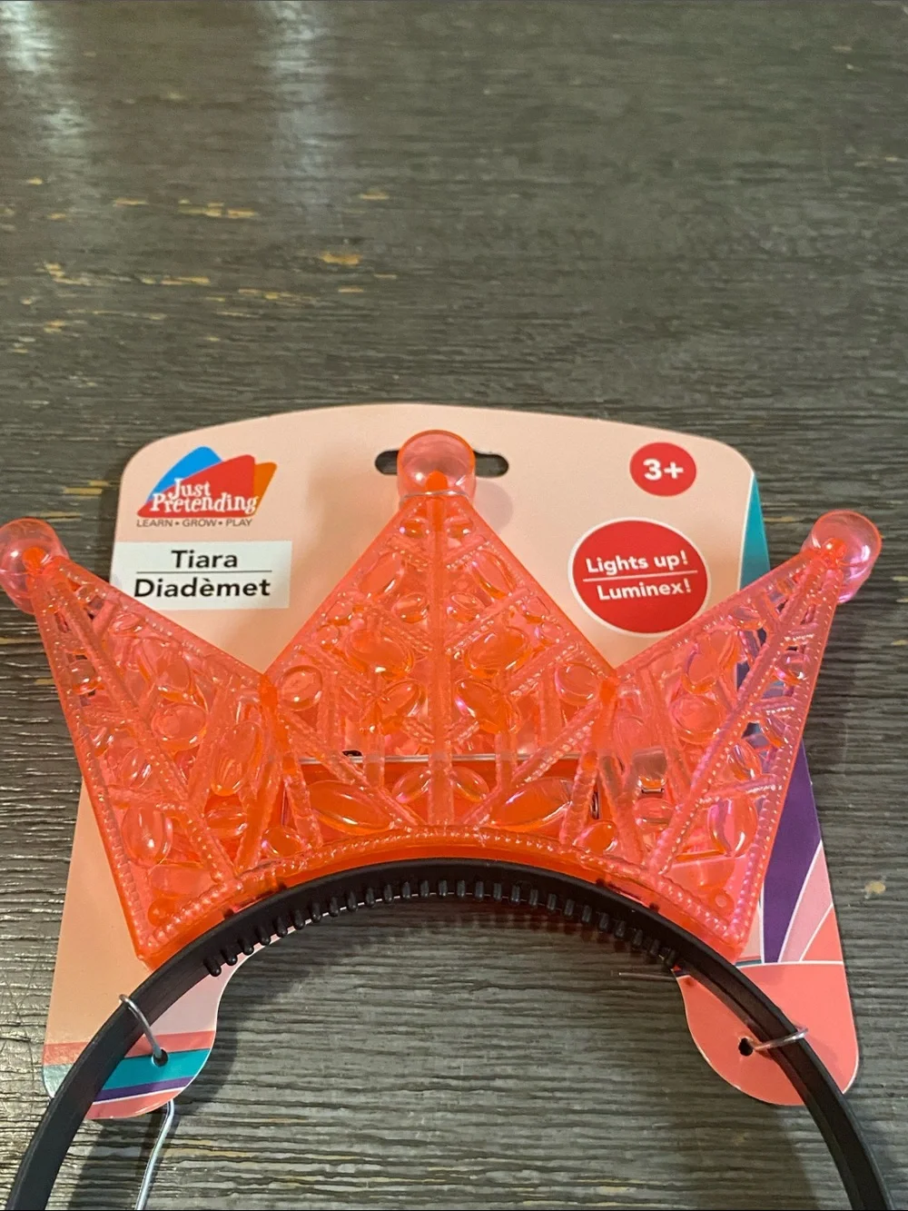 Just Pretend™ Kids Light-Up Pink Tiara Headband